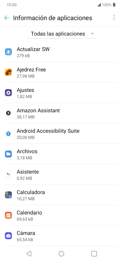 Pulsa la app deseada.