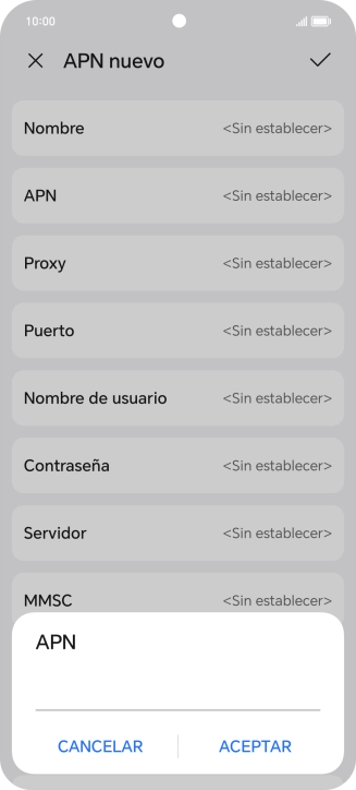 Introduce airtelwap.es y pulsa ACEPTAR.