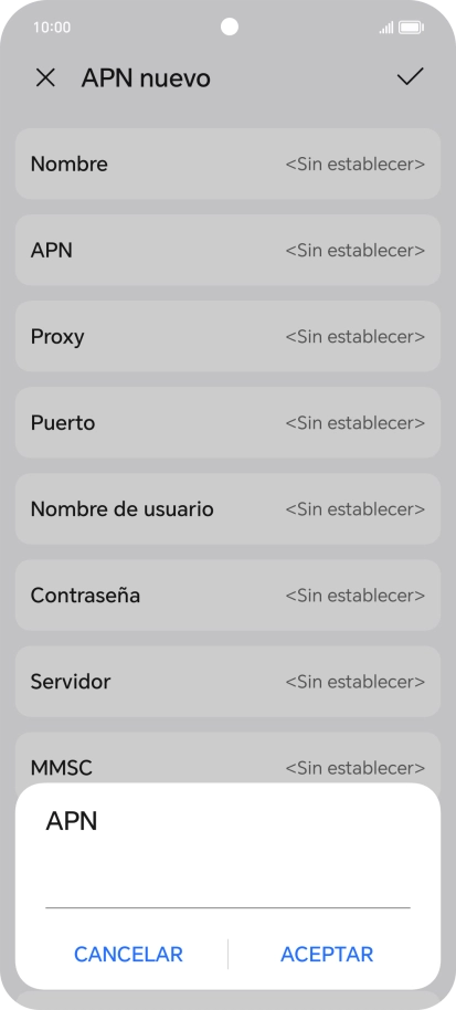 Introduce airtelwap.es y pulsa ACEPTAR.