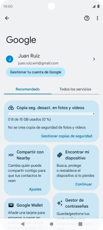 Pulsa Encontrar mi dispositivo.
