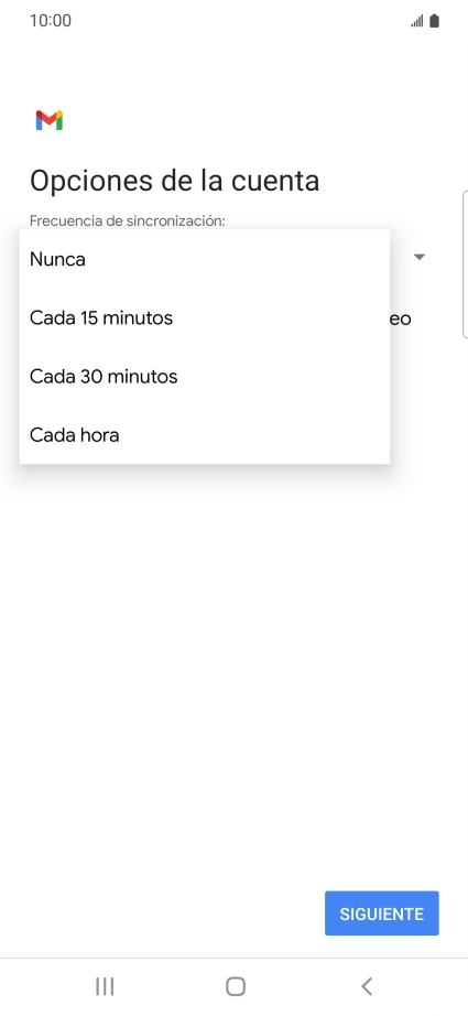 Pulsa el ajuste deseado.