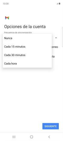 Pulsa el ajuste deseado.