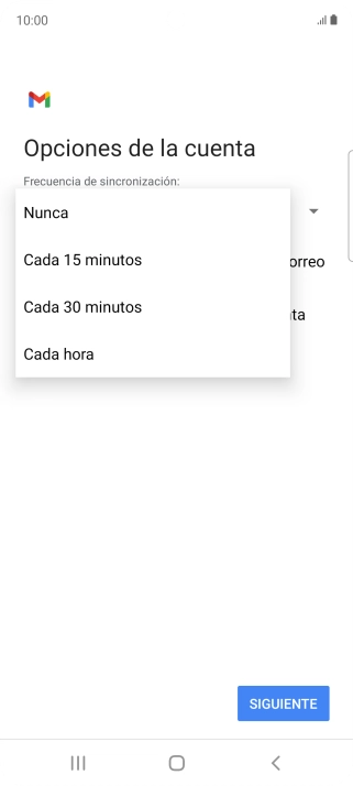 Pulsa el ajuste deseado.