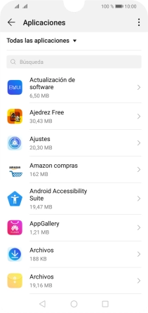 Pulsa la app deseada.