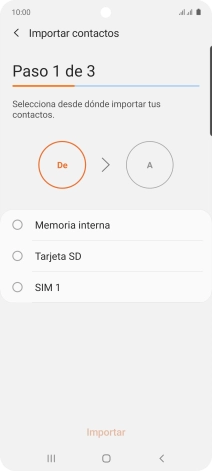 Pulsa la tarjeta SIM deseada.