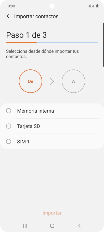 Pulsa la tarjeta SIM deseada.