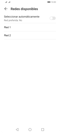 Pulsa la red deseada.