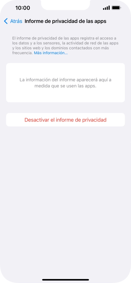 Desliza el dedo hacia arriba desde la parte inferior de la pantalla para terminar y volver a la pantalla de inicio.