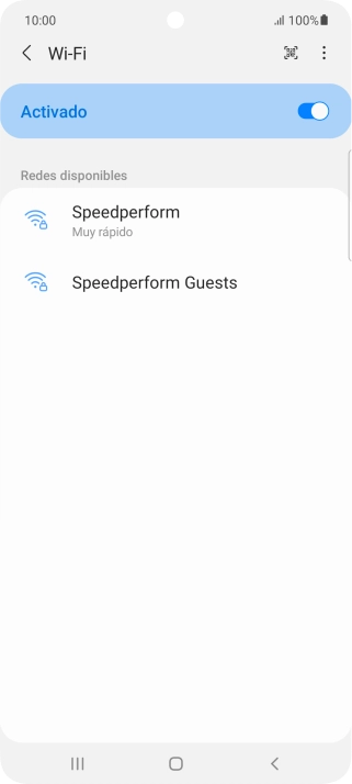 Pulsa la red wifi deseada.