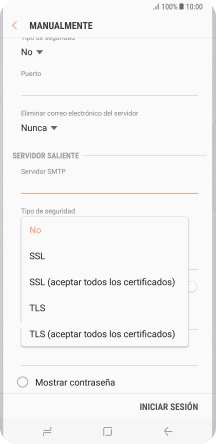 Pulsa No para desactivar la función.