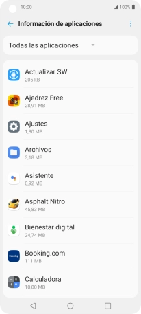 Pulsa la app deseada.