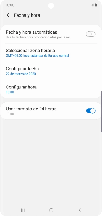 Pulsa el indicador junto a 