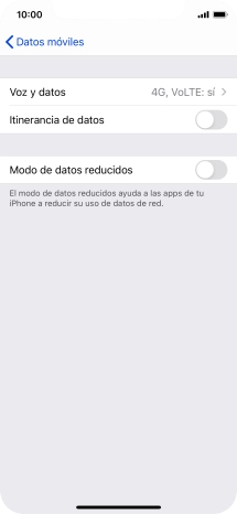 Pulsa Voz y datos.