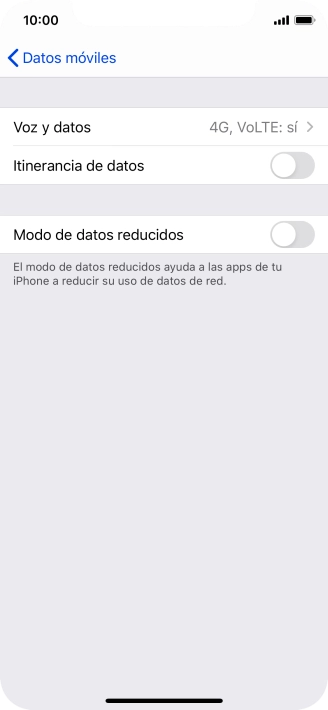 Pulsa Voz y datos.