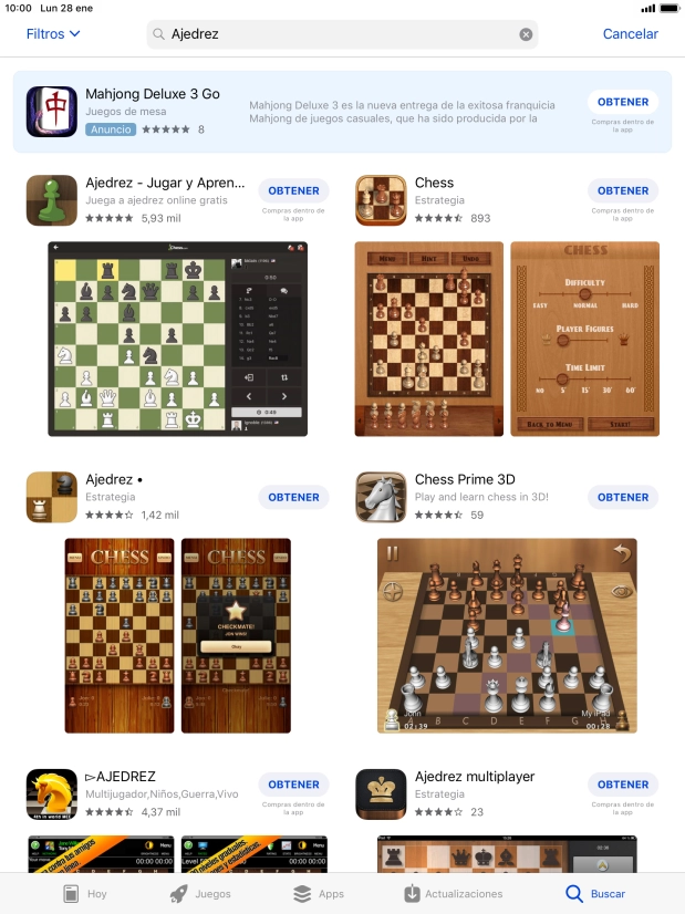 Pulsa la app deseada.