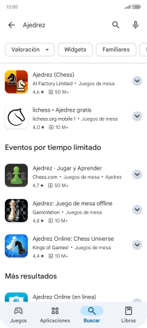 Pulsa la app deseada.