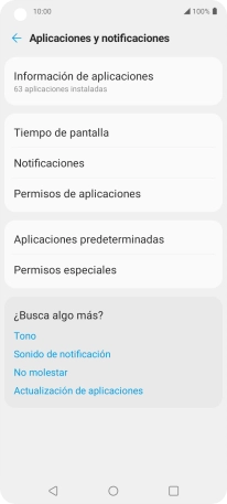 Pulsa Información de aplicaciones.