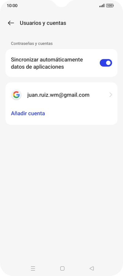 Pulsa Añadir cuenta.