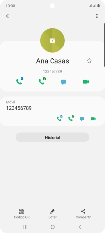 Pulsa la tecla de inicio para terminar y regresar a la pantalla de inicio.