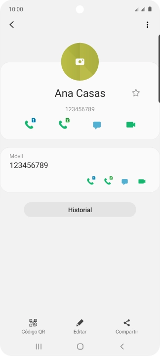 Pulsa la tecla de inicio para terminar y regresar a la pantalla de inicio.