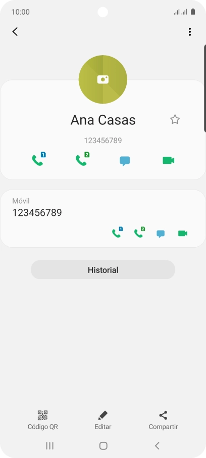 Pulsa la tecla de inicio para terminar y regresar a la pantalla de inicio.