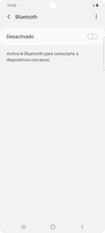 Pulsa el indicador para activar la función.