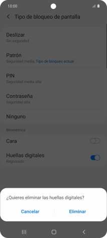 Pulsa Eliminar.