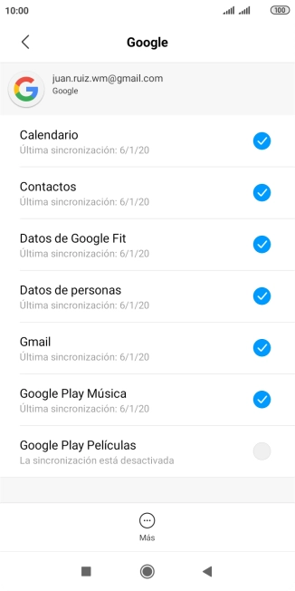 Pulsa la tecla de inicio para terminar y regresar a la pantalla de inicio.