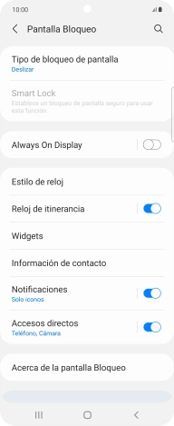Pulsa Tipo de bloqueo de pantalla.