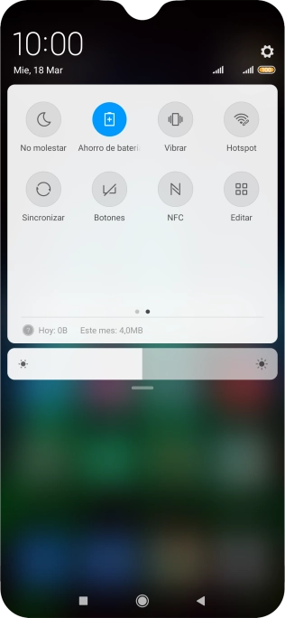 Pulsa la tecla de inicio para terminar y regresar a la pantalla de inicio.