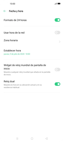 Pulsa el indicador junto a 