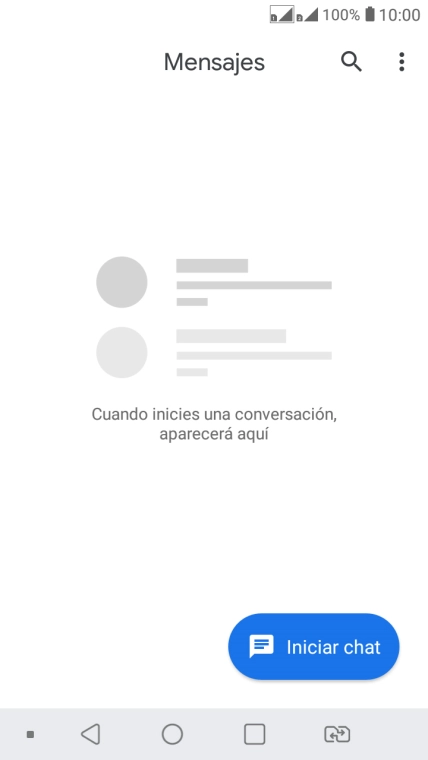 Pulsa Iniciar chat.