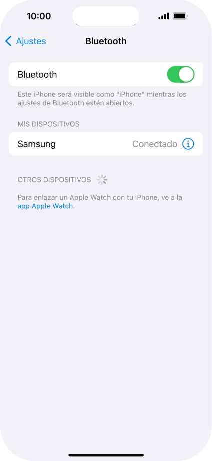 Desliza el dedo hacia arriba desde la parte inferior de la pantalla para terminar y volver a la pantalla de inicio.