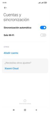 Pulsa Añadir cuenta.