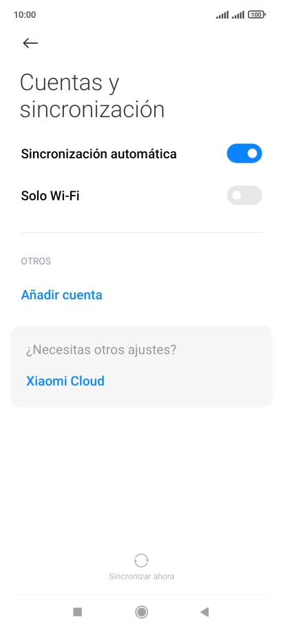 Pulsa Añadir cuenta.