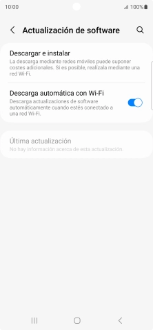 Pulsa Descargar e instalar. Si hay una versión de software nueva disponible, aparecerá ahora en la pantalla. Sigue las indicaciones de la pantalla para actualizar el software del teléfono.