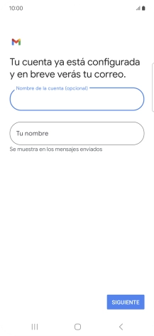 Pulsa Tu nombre e introduce el nombre del remitente.