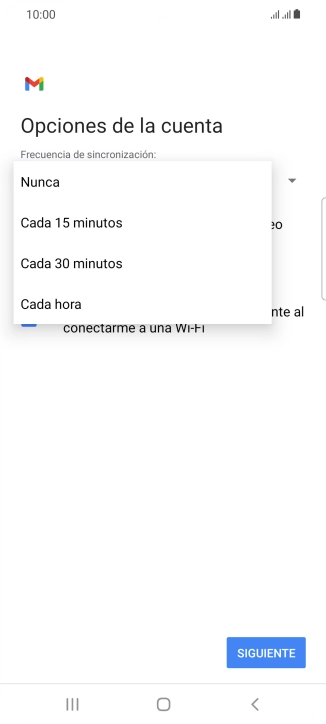 Pulsa el ajuste deseado.