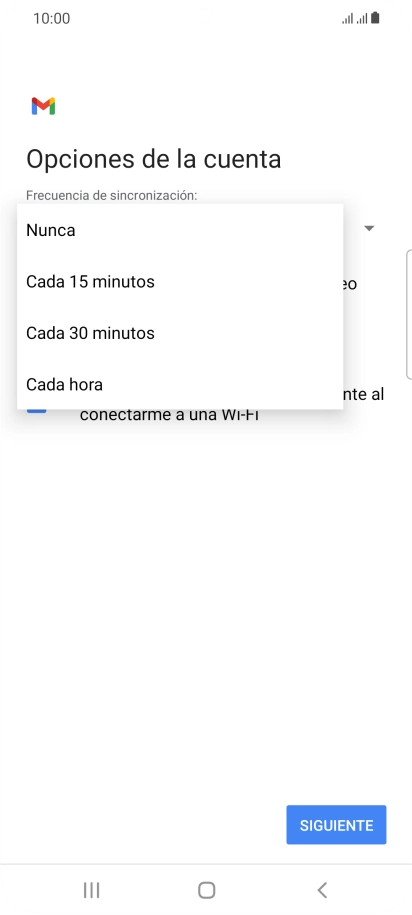 Pulsa el ajuste deseado.