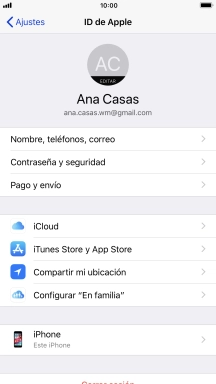 Pulsa la tecla de inicio para terminar y regresar a la pantalla de inicio.