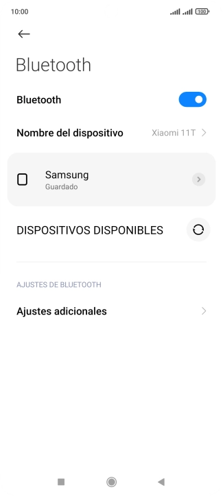 Pulsa la tecla de inicio para terminar y regresar a la pantalla de inicio.