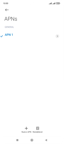 Pulsa Nuevo APN.