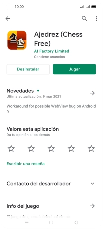 Pulsa Desinstalar.