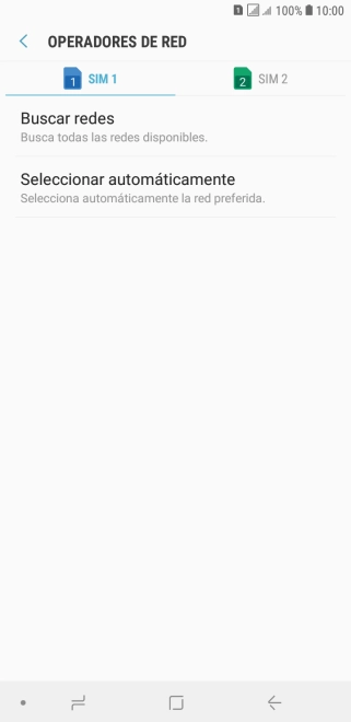 Pulsa la tarjeta SIM deseada.