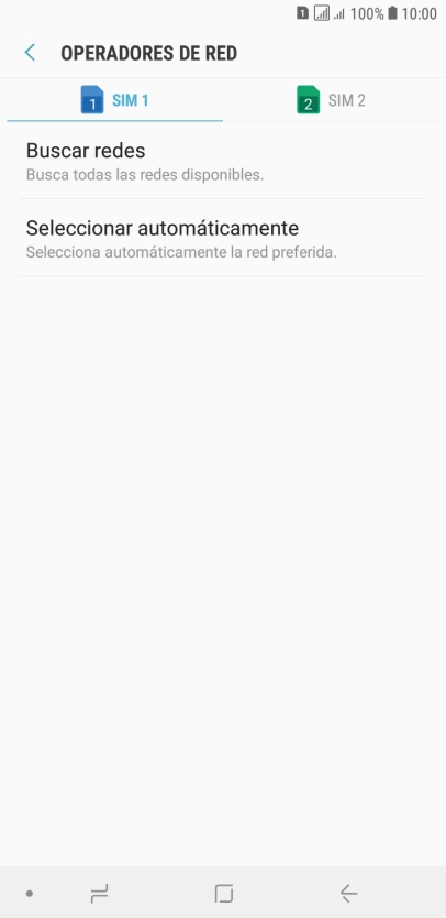 Pulsa la tarjeta SIM deseada.