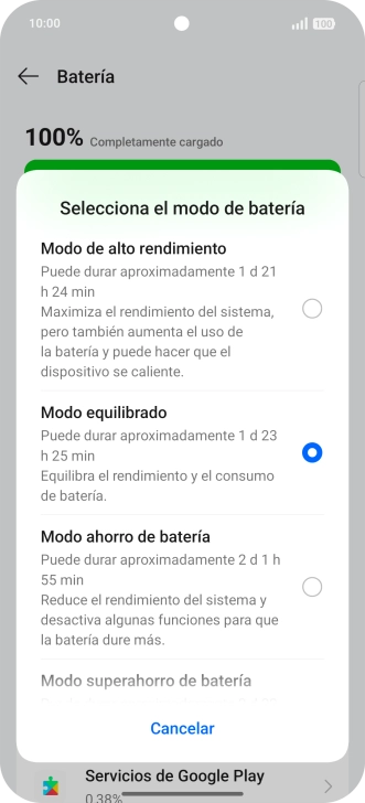 Pulsa en el campo junto a 