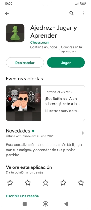 Pulsa Desinstalar.