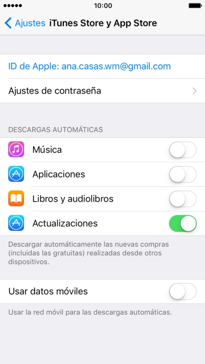 Pulsa la tecla de inicio para terminar y regresar a la pantalla de inicio.