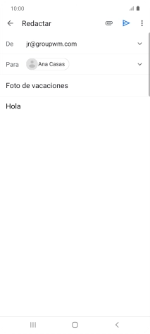 Pulsa el icono de anexos.