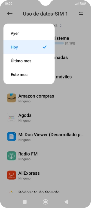 Pulsa el ajuste deseado.